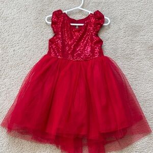 Zunie Sparkling Red Sequin Kids Dress - Size 3T